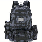 60L Military Tactical Backpack for Men - 3 Day Assault Pack with Detachable Rucksack & Bottle Holder