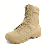 Men's Rugged Military & Tactical Boots - Water-Resistant Ankle-High Hiking Boots