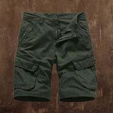 Outdoor Multi-pocket Loose Solid Color Men's Shorts