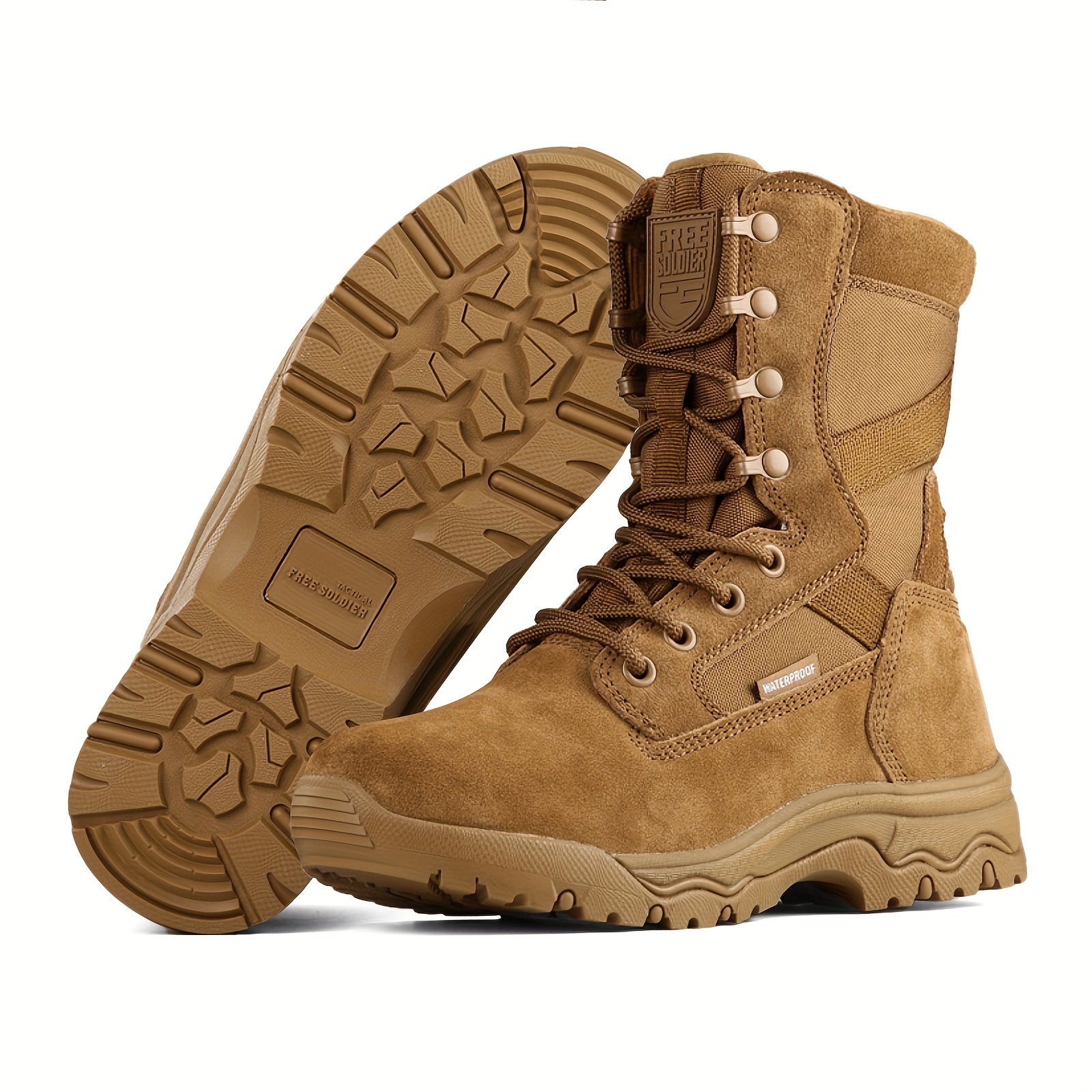 8-Inch High-Top Trekking Boots - Durable, Non-Slip, Water-Repellent Outdoor Boots