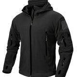 Winter Warmth Master - Men's Premium Tactical Fleece Hoodie with 7 Zip Pockets