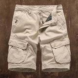 Outdoor Multi-pocket Loose Solid Color Men's Shorts