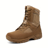 Men's Rugged Military & Tactical Boots - Water-Resistant Ankle-High Hiking Boots