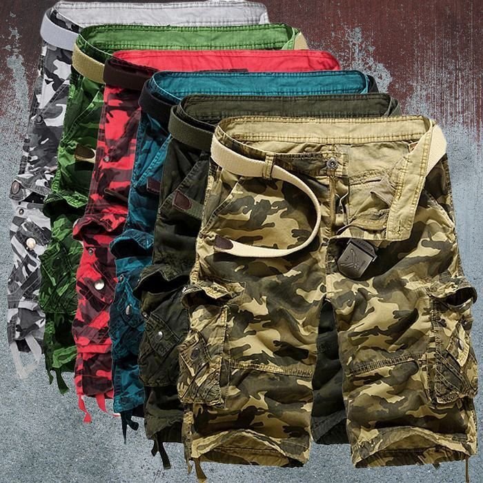 Leisure Camo Multi-Pocket Men's Shorts